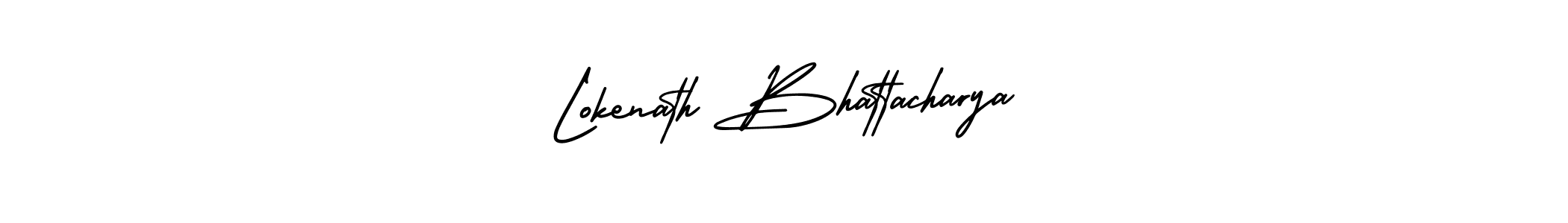 How to make Lokenath Bhattacharya name signature. Use AmerikaSignatureDemo-Regular style for creating short signs online. This is the latest handwritten sign. Lokenath Bhattacharya signature style 3 images and pictures png