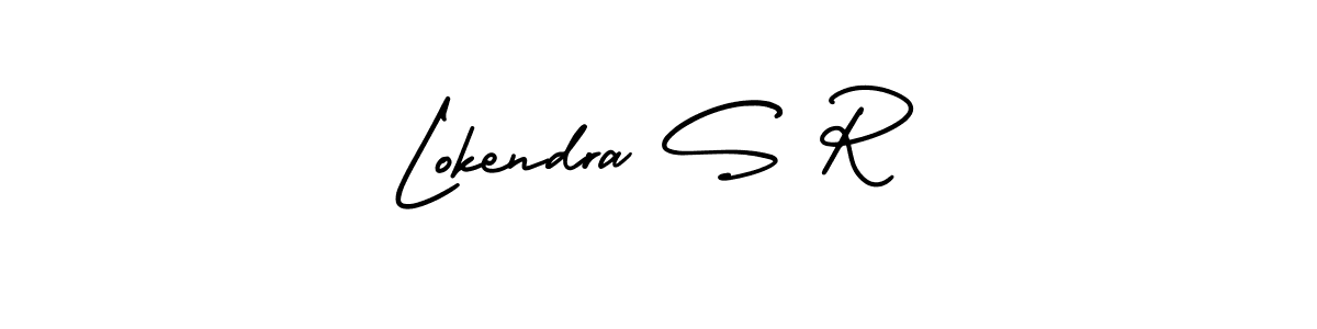 It looks lik you need a new signature style for name Lokendra S R. Design unique handwritten (AmerikaSignatureDemo-Regular) signature with our free signature maker in just a few clicks. Lokendra S R signature style 3 images and pictures png