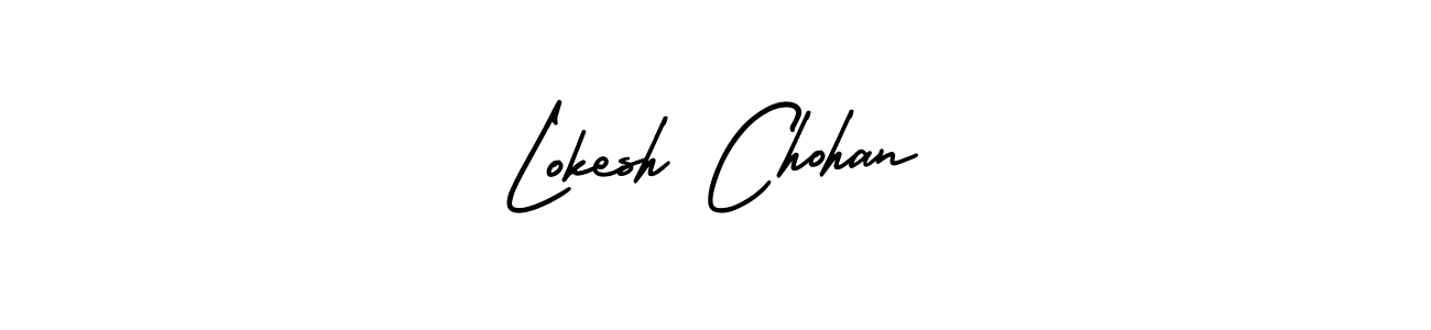 Make a beautiful signature design for name Lokesh Chohan. With this signature (AmerikaSignatureDemo-Regular) style, you can create a handwritten signature for free. Lokesh Chohan signature style 3 images and pictures png