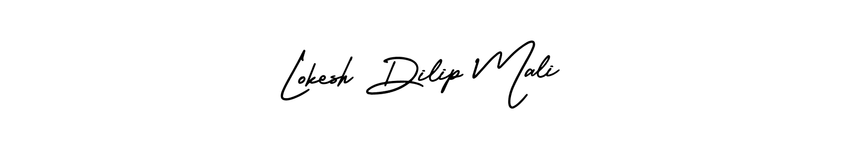 Similarly AmerikaSignatureDemo-Regular is the best handwritten signature design. Signature creator online .You can use it as an online autograph creator for name Lokesh Dilip Mali. Lokesh Dilip Mali signature style 3 images and pictures png