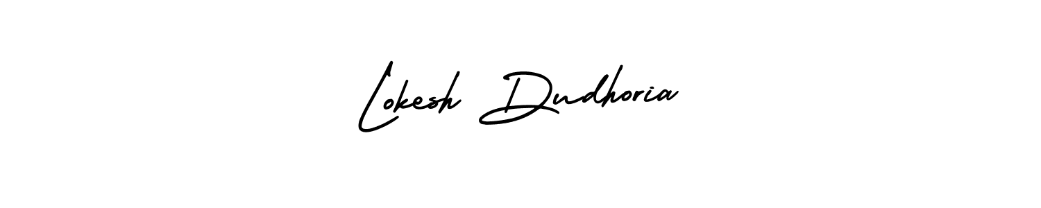 How to make Lokesh Dudhoria signature? AmerikaSignatureDemo-Regular is a professional autograph style. Create handwritten signature for Lokesh Dudhoria name. Lokesh Dudhoria signature style 3 images and pictures png