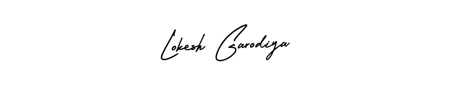 Lokesh Garodiya stylish signature style. Best Handwritten Sign (AmerikaSignatureDemo-Regular) for my name. Handwritten Signature Collection Ideas for my name Lokesh Garodiya. Lokesh Garodiya signature style 3 images and pictures png