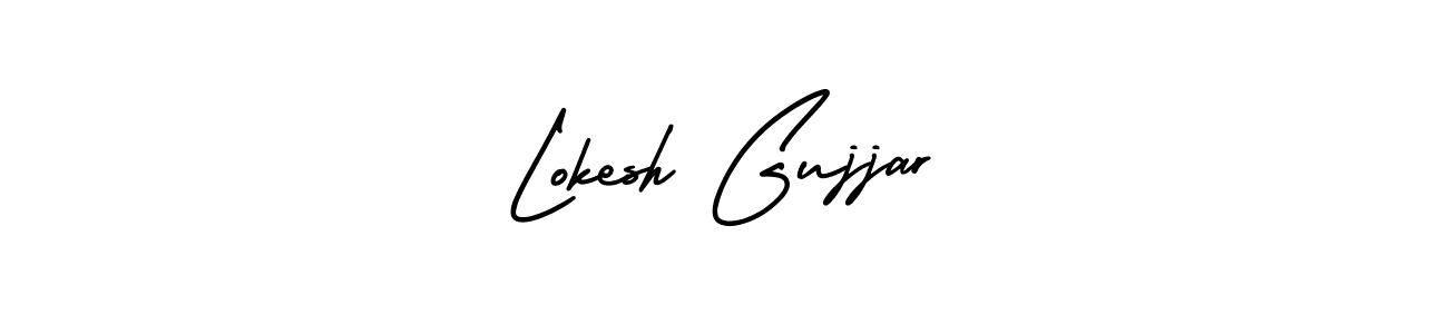 AmerikaSignatureDemo-Regular is a professional signature style that is perfect for those who want to add a touch of class to their signature. It is also a great choice for those who want to make their signature more unique. Get Lokesh Gujjar name to fancy signature for free. Lokesh Gujjar signature style 3 images and pictures png