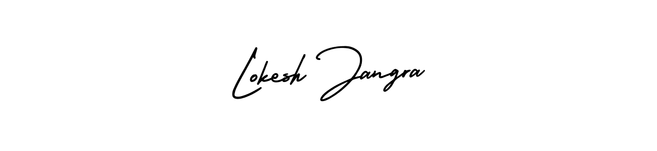 Make a short Lokesh Jangra signature style. Manage your documents anywhere anytime using AmerikaSignatureDemo-Regular. Create and add eSignatures, submit forms, share and send files easily. Lokesh Jangra signature style 3 images and pictures png