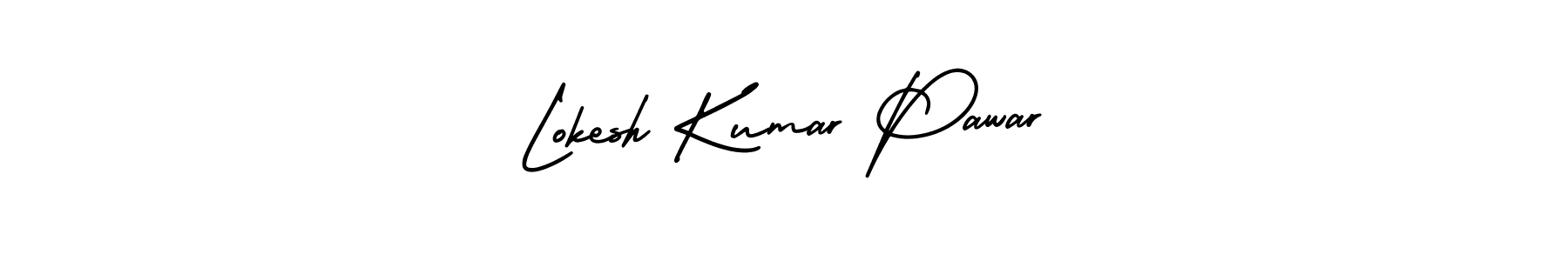 Lokesh Kumar Pawar stylish signature style. Best Handwritten Sign (AmerikaSignatureDemo-Regular) for my name. Handwritten Signature Collection Ideas for my name Lokesh Kumar Pawar. Lokesh Kumar Pawar signature style 3 images and pictures png