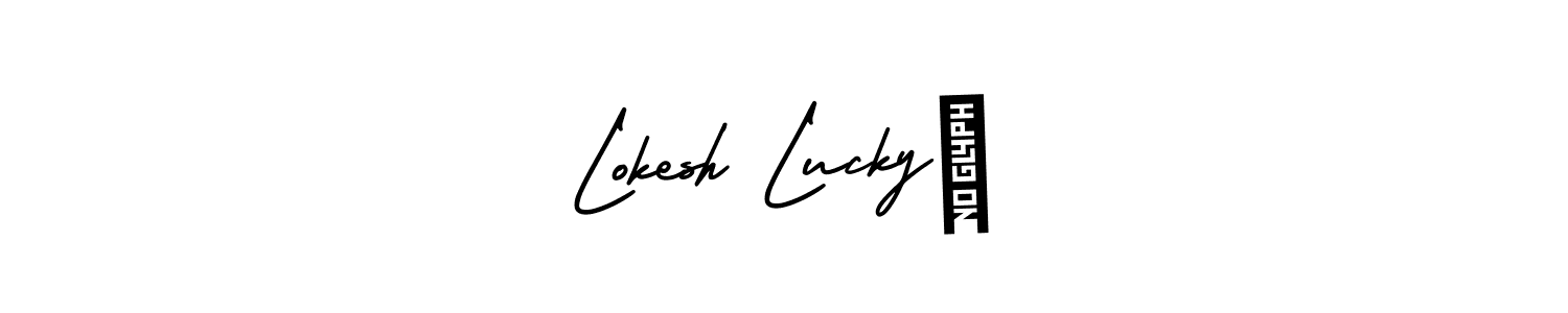 Design your own signature with our free online signature maker. With this signature software, you can create a handwritten (AmerikaSignatureDemo-Regular) signature for name Lokesh Lucky☞. Lokesh Lucky☞ signature style 3 images and pictures png