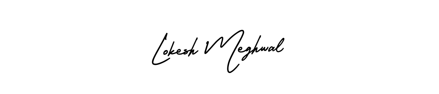 Use a signature maker to create a handwritten signature online. With this signature software, you can design (AmerikaSignatureDemo-Regular) your own signature for name Lokesh Meghwal. Lokesh Meghwal signature style 3 images and pictures png
