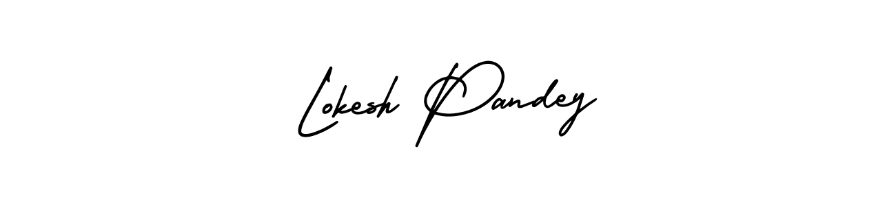 How to make Lokesh Pandey signature? AmerikaSignatureDemo-Regular is a professional autograph style. Create handwritten signature for Lokesh Pandey name. Lokesh Pandey signature style 3 images and pictures png