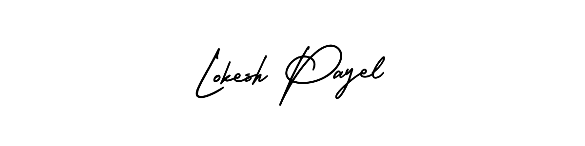 How to make Lokesh Payel signature? AmerikaSignatureDemo-Regular is a professional autograph style. Create handwritten signature for Lokesh Payel name. Lokesh Payel signature style 3 images and pictures png