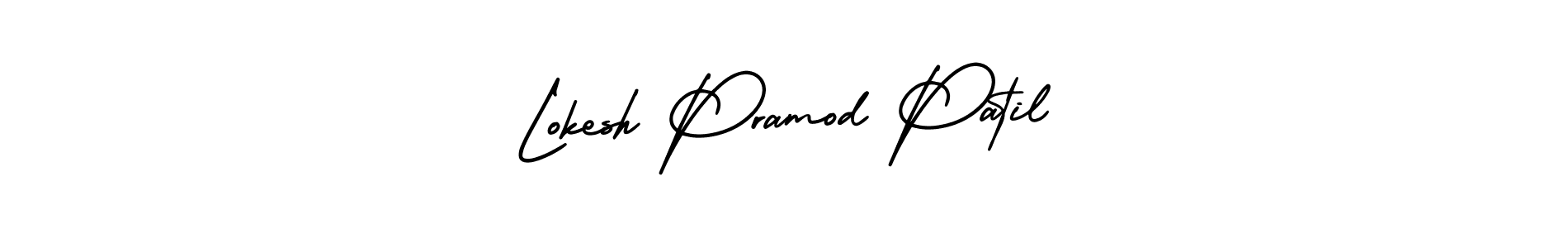 It looks lik you need a new signature style for name Lokesh Pramod Patil. Design unique handwritten (AmerikaSignatureDemo-Regular) signature with our free signature maker in just a few clicks. Lokesh Pramod Patil signature style 3 images and pictures png