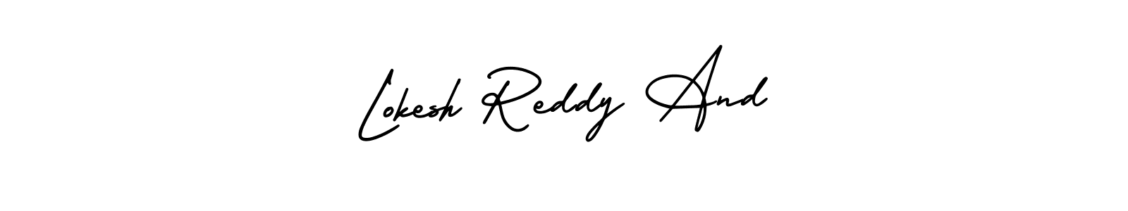 Here are the top 10 professional signature styles for the name Lokesh Reddy And. These are the best autograph styles you can use for your name. Lokesh Reddy And signature style 3 images and pictures png