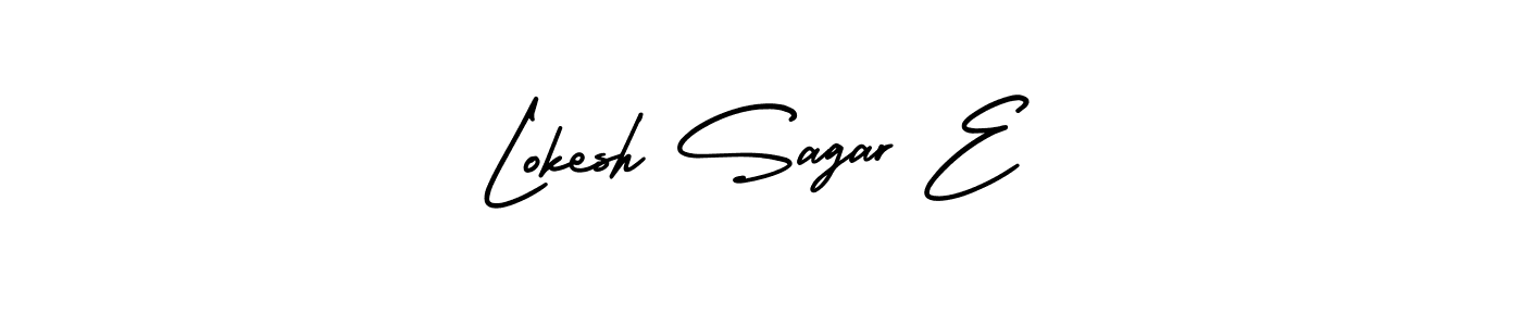 Design your own signature with our free online signature maker. With this signature software, you can create a handwritten (AmerikaSignatureDemo-Regular) signature for name Lokesh Sagar E. Lokesh Sagar E signature style 3 images and pictures png