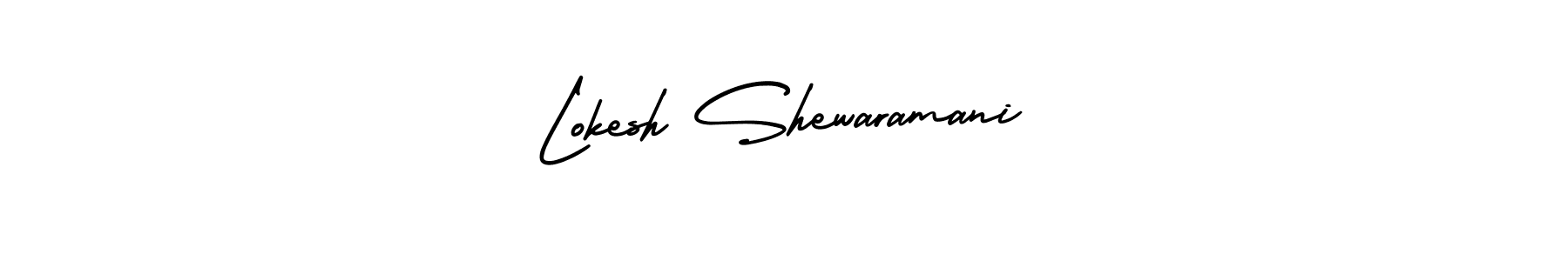 Use a signature maker to create a handwritten signature online. With this signature software, you can design (AmerikaSignatureDemo-Regular) your own signature for name Lokesh Shewaramani. Lokesh Shewaramani signature style 3 images and pictures png