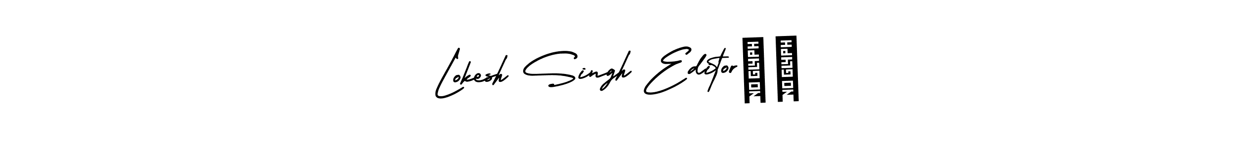 How to Draw Lokesh Singh Editor♥️ signature style? AmerikaSignatureDemo-Regular is a latest design signature styles for name Lokesh Singh Editor♥️. Lokesh Singh Editor♥️ signature style 3 images and pictures png