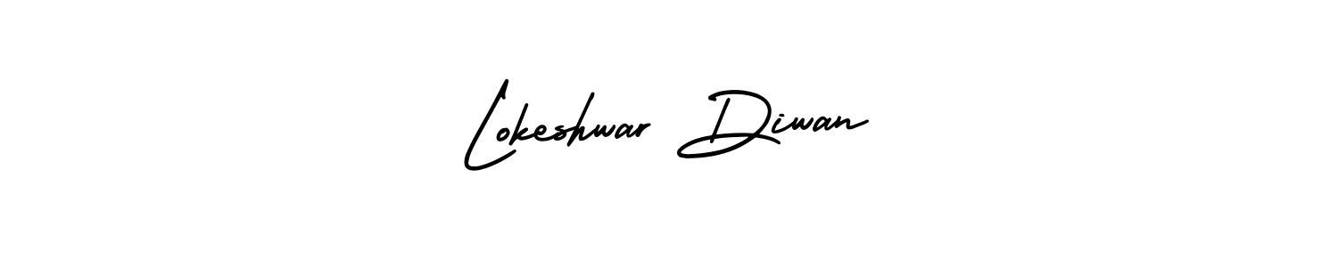 Create a beautiful signature design for name Lokeshwar Diwan. With this signature (AmerikaSignatureDemo-Regular) fonts, you can make a handwritten signature for free. Lokeshwar Diwan signature style 3 images and pictures png