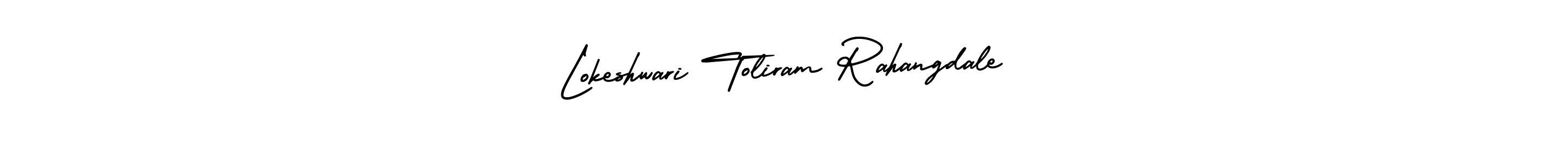 Make a beautiful signature design for name Lokeshwari Toliram Rahangdale. With this signature (AmerikaSignatureDemo-Regular) style, you can create a handwritten signature for free. Lokeshwari Toliram Rahangdale signature style 3 images and pictures png