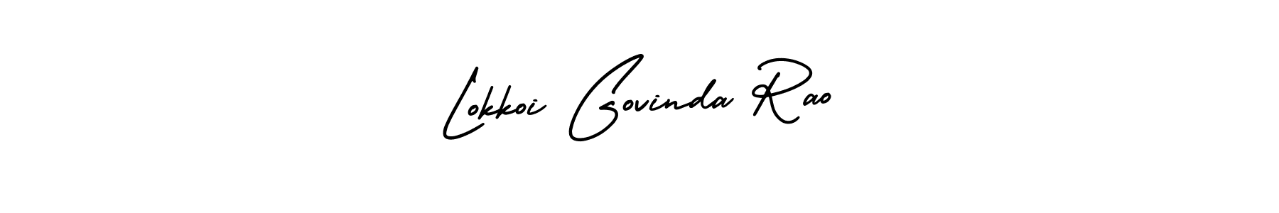 AmerikaSignatureDemo-Regular is a professional signature style that is perfect for those who want to add a touch of class to their signature. It is also a great choice for those who want to make their signature more unique. Get Lokkoi Govinda Rao name to fancy signature for free. Lokkoi Govinda Rao signature style 3 images and pictures png