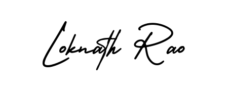 Upgrade your professional image with Loknath Rao signature created with AmerikaSignatureDemo-Regular font. Fast, free, and watermark-free download. Loknath Rao signature style 3 images and pictures png