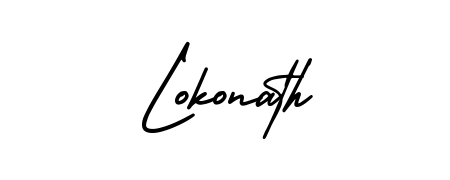 Give your name Lokonath an exquisite flair with the AmerikaSignatureDemo-Regular script font. Ideal for contracts, resumes, and formal letterheads. Lokonath signature style 3 images and pictures png