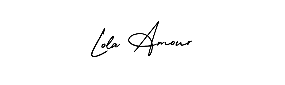 Use a signature maker to create a handwritten signature online. With this signature software, you can design (AmerikaSignatureDemo-Regular) your own signature for name Lola Amour. Lola Amour signature style 3 images and pictures png