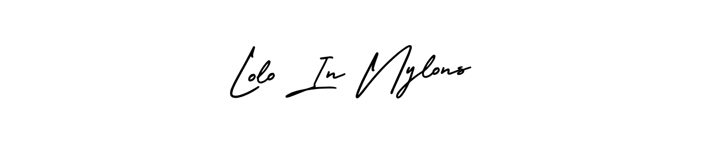 Use a signature maker to create a handwritten signature online. With this signature software, you can design (AmerikaSignatureDemo-Regular) your own signature for name Lolo In Nylons. Lolo In Nylons signature style 3 images and pictures png