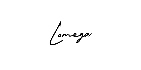 Also we have Lomega name is the best signature style. Create professional handwritten signature collection using AmerikaSignatureDemo-Regular autograph style. Lomega signature style 3 images and pictures png