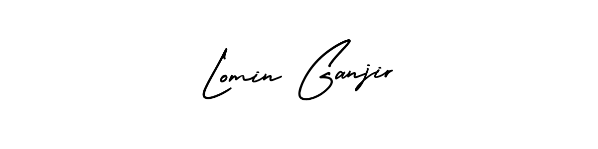 Make a short Lomin Ganjir signature style. Manage your documents anywhere anytime using AmerikaSignatureDemo-Regular. Create and add eSignatures, submit forms, share and send files easily. Lomin Ganjir signature style 3 images and pictures png