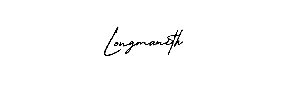 Use a signature maker to create a handwritten signature online. With this signature software, you can design (AmerikaSignatureDemo-Regular) your own signature for name Longmanith. Longmanith signature style 3 images and pictures png