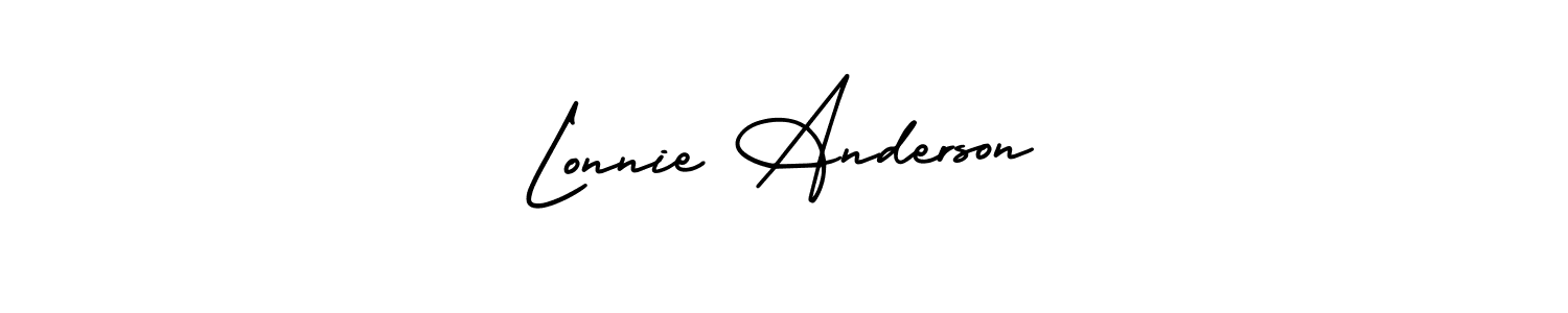 It looks lik you need a new signature style for name Lonnie Anderson. Design unique handwritten (AmerikaSignatureDemo-Regular) signature with our free signature maker in just a few clicks. Lonnie Anderson signature style 3 images and pictures png