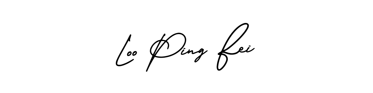 Make a beautiful signature design for name Loo Ping Fei. Use this online signature maker to create a handwritten signature for free. Loo Ping Fei signature style 3 images and pictures png