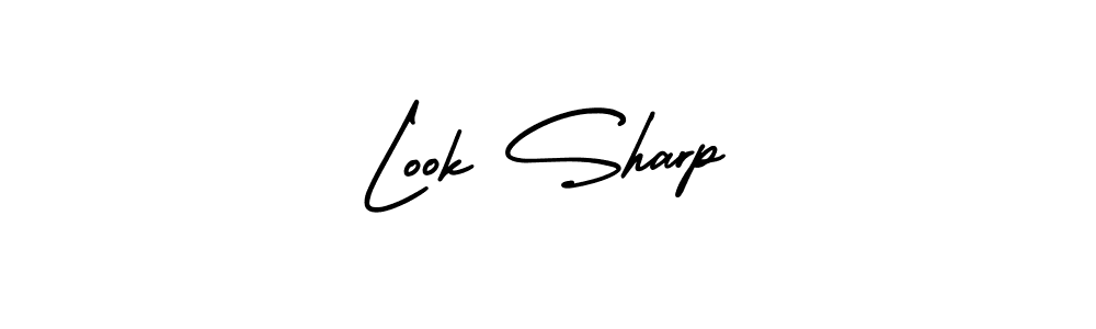 Use a signature maker to create a handwritten signature online. With this signature software, you can design (AmerikaSignatureDemo-Regular) your own signature for name Look Sharp. Look Sharp signature style 3 images and pictures png