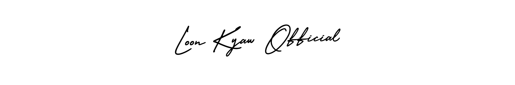 How to make Loon Kyaw Official name signature. Use AmerikaSignatureDemo-Regular style for creating short signs online. This is the latest handwritten sign. Loon Kyaw Official signature style 3 images and pictures png