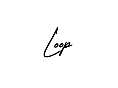 How to make Loop signature? AmerikaSignatureDemo-Regular is a professional autograph style. Create handwritten signature for Loop name. Loop signature style 3 images and pictures png