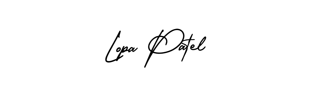See photos of Lopa Patel official signature by Spectra . Check more albums & portfolios. Read reviews & check more about AmerikaSignatureDemo-Regular font. Lopa Patel signature style 3 images and pictures png