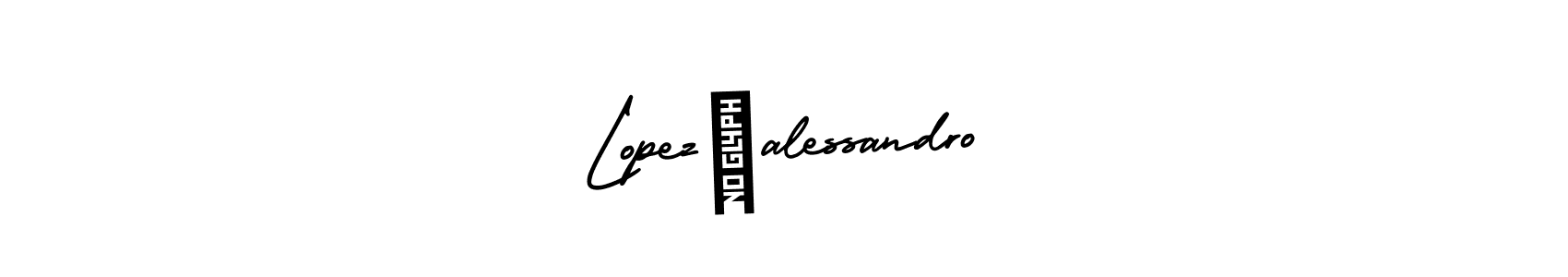 You can use this online signature creator to create a handwritten signature for the name Lopez alessandro. This is the best online autograph maker. Lopez alessandro signature style 3 images and pictures png