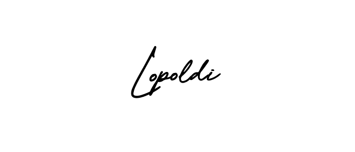 How to make Lopoldi name signature. Use AmerikaSignatureDemo-Regular style for creating short signs online. This is the latest handwritten sign. Lopoldi signature style 3 images and pictures png