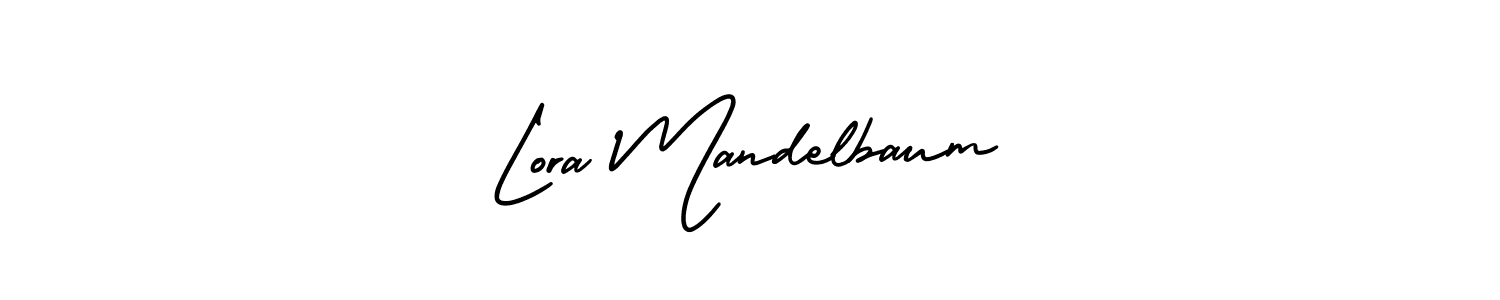 Check out images of Autograph of Lora Mandelbaum name. Actor Lora Mandelbaum Signature Style. AmerikaSignatureDemo-Regular is a professional sign style online. Lora Mandelbaum signature style 3 images and pictures png