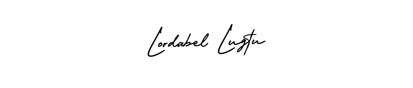 AmerikaSignatureDemo-Regular is a professional signature style that is perfect for those who want to add a touch of class to their signature. It is also a great choice for those who want to make their signature more unique. Get Lordabel Lugtu name to fancy signature for free. Lordabel Lugtu signature style 3 images and pictures png