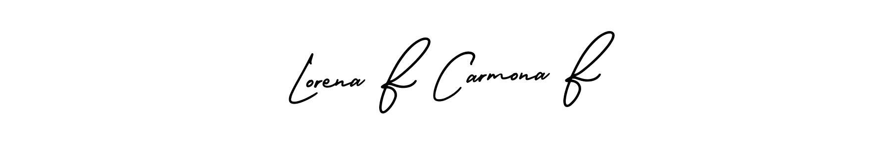 How to Draw Lorena F Carmona F signature style? AmerikaSignatureDemo-Regular is a latest design signature styles for name Lorena F Carmona F. Lorena F Carmona F signature style 3 images and pictures png