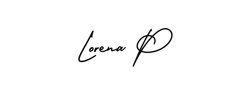 See photos of Lorena P official signature by Spectra . Check more albums & portfolios. Read reviews & check more about AmerikaSignatureDemo-Regular font. Lorena P signature style 3 images and pictures png