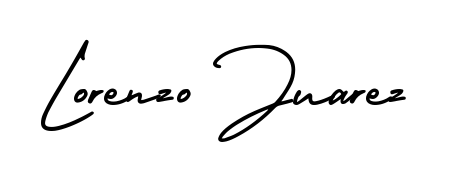 Elevate your brand with a stunning Lorenzo Juarez eSignature. The AmerikaSignatureDemo-Regular style provides a balanced, flowing aesthetic for everyday signing. Lorenzo Juarez signature style 3 images and pictures png