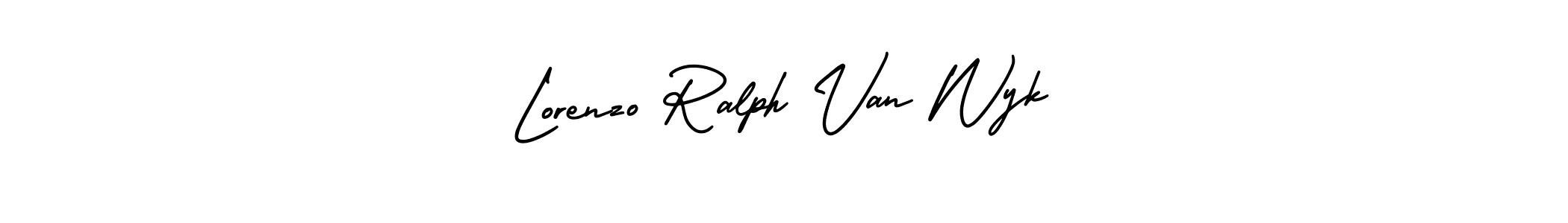 Create a beautiful signature design for name Lorenzo Ralph Van Wyk. With this signature (AmerikaSignatureDemo-Regular) fonts, you can make a handwritten signature for free. Lorenzo Ralph Van Wyk signature style 3 images and pictures png