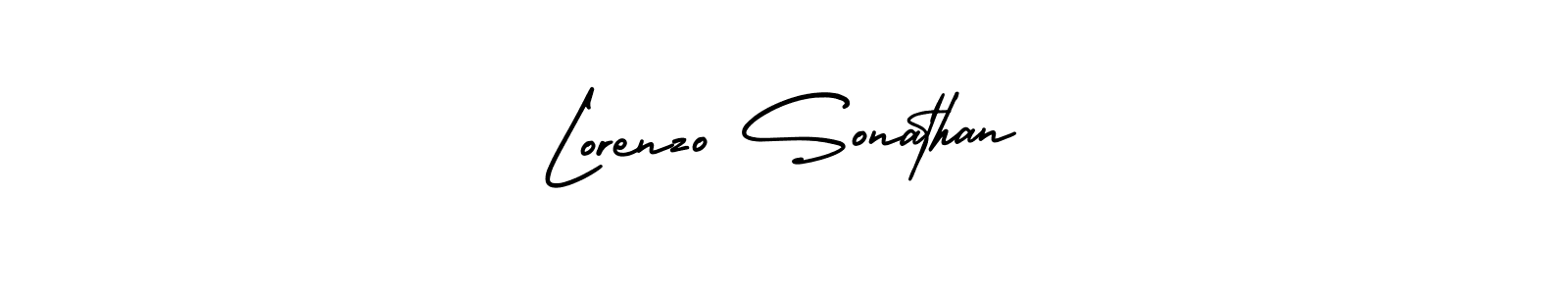 Make a short Lorenzo Sonathan signature style. Manage your documents anywhere anytime using AmerikaSignatureDemo-Regular. Create and add eSignatures, submit forms, share and send files easily. Lorenzo Sonathan signature style 3 images and pictures png