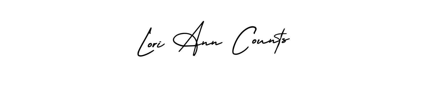 Design your own signature with our free online signature maker. With this signature software, you can create a handwritten (AmerikaSignatureDemo-Regular) signature for name Lori Ann Counts. Lori Ann Counts signature style 3 images and pictures png