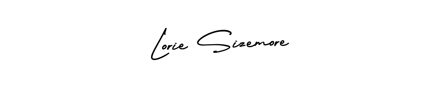 Best and Professional Signature Style for Lorie Sizemore. AmerikaSignatureDemo-Regular Best Signature Style Collection. Lorie Sizemore signature style 3 images and pictures png