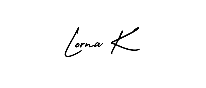 Also we have Lorna K name is the best signature style. Create professional handwritten signature collection using AmerikaSignatureDemo-Regular autograph style. Lorna K signature style 3 images and pictures png