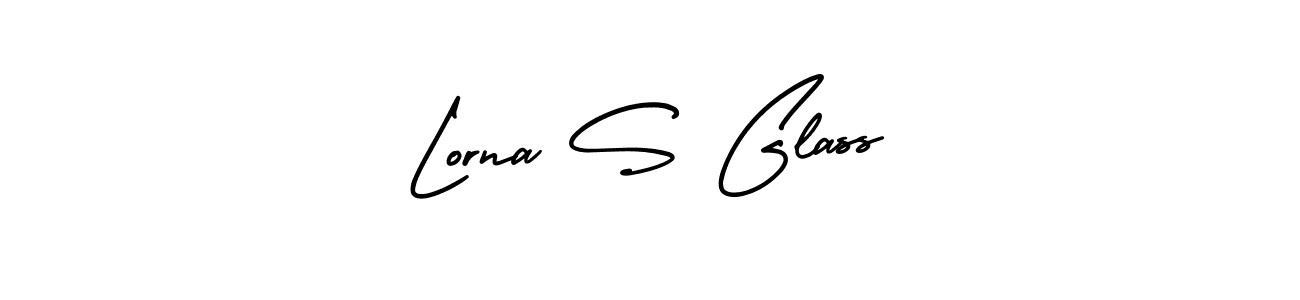 Create a beautiful signature design for name Lorna S Glass. With this signature (AmerikaSignatureDemo-Regular) fonts, you can make a handwritten signature for free. Lorna S Glass signature style 3 images and pictures png