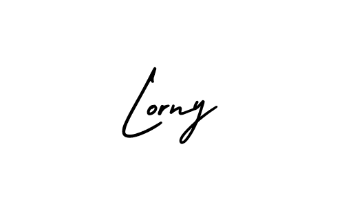 The best way (AmerikaSignatureDemo-Regular) to make a short signature is to pick only two or three words in your name. The name Lorny include a total of six letters. For converting this name. Lorny signature style 3 images and pictures png