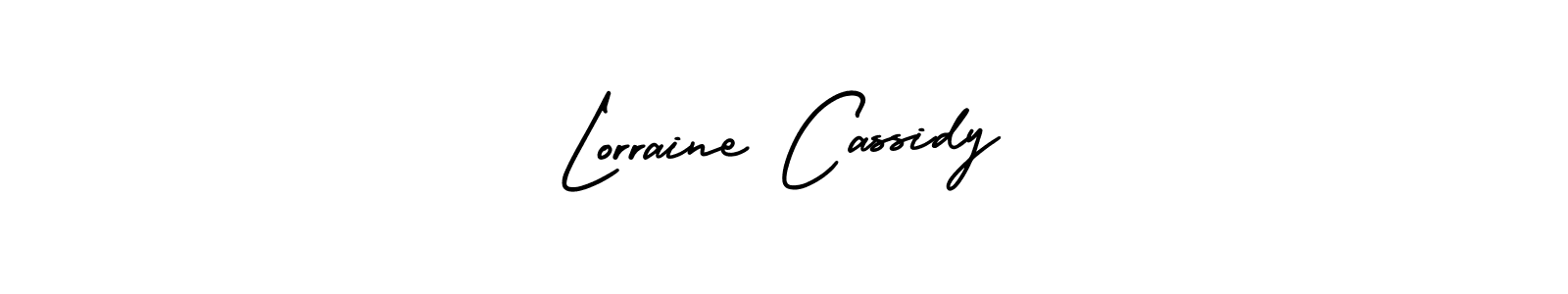 It looks lik you need a new signature style for name Lorraine Cassidy. Design unique handwritten (AmerikaSignatureDemo-Regular) signature with our free signature maker in just a few clicks. Lorraine Cassidy signature style 3 images and pictures png