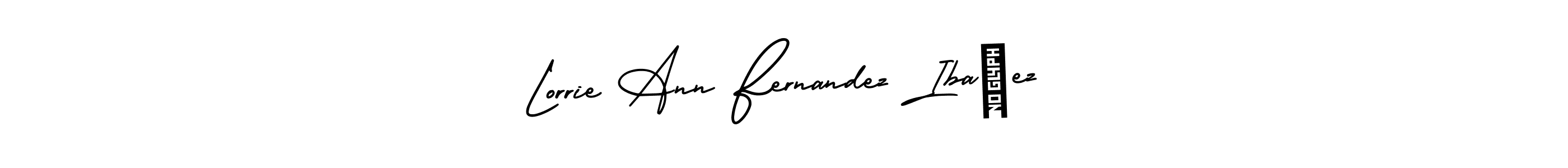 You can use this online signature creator to create a handwritten signature for the name Lorrie Ann Fernandez Ibañez. This is the best online autograph maker. Lorrie Ann Fernandez Ibañez signature style 3 images and pictures png